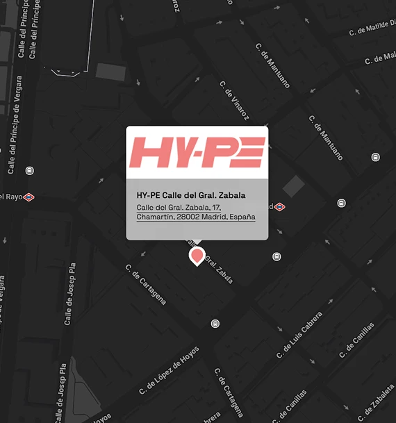 Mapa de cómo llegar a HY-PE